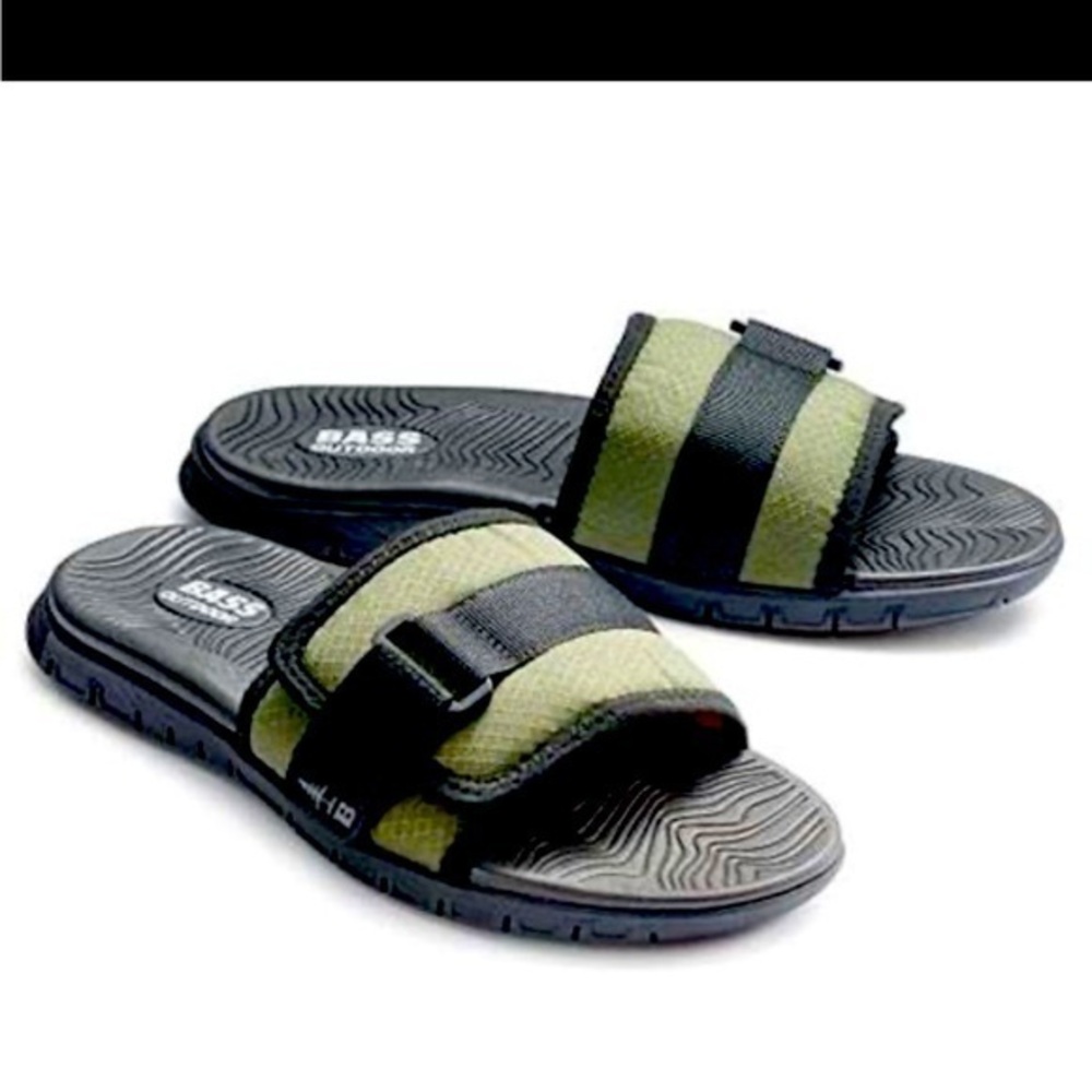 BASS OUTDOOR Women's Topo Sandals Open-Toe Slides for Beach Or Backyard Hiking